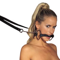 Cuir Cheval Bit Gag et Reins
